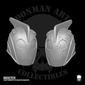 Rocketeer Fan Art Head STL Files for Action Figures