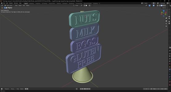 Food Allergy sign stand