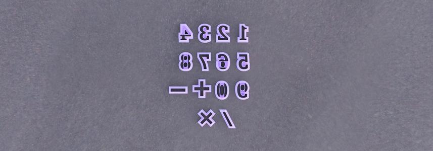 Numbers and Symbols Cutter Set | Cookies