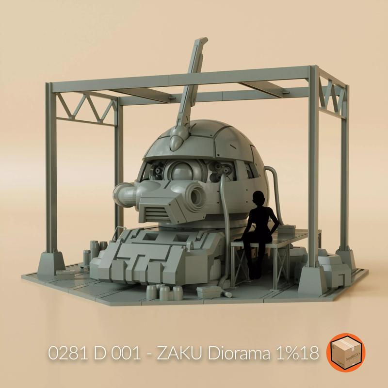 D 001 - ZAKU Diorama