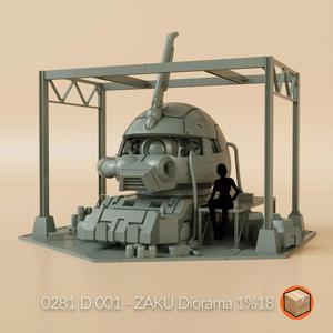 D 001 - ZAKU Diorama