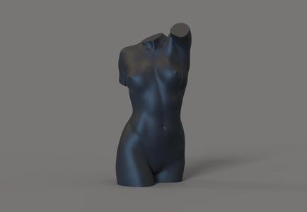 Sexy woman torso for candle 2