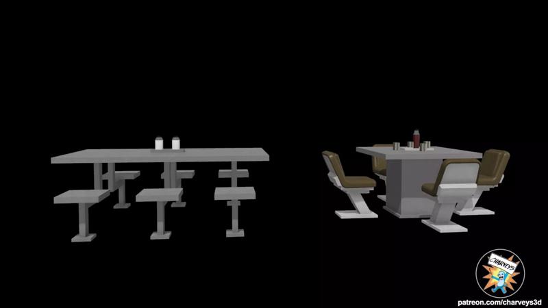 Star Wars Imperial Mess Hall Tables Morak for action figures