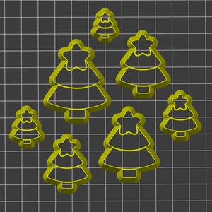Christmas tree stamp/cutter - made for polymer clay