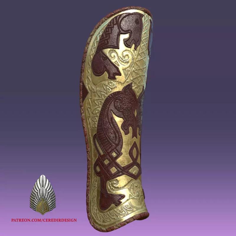 Theoden Shin Armor lord of the rings 3D DIGITAL DOWNLOAD