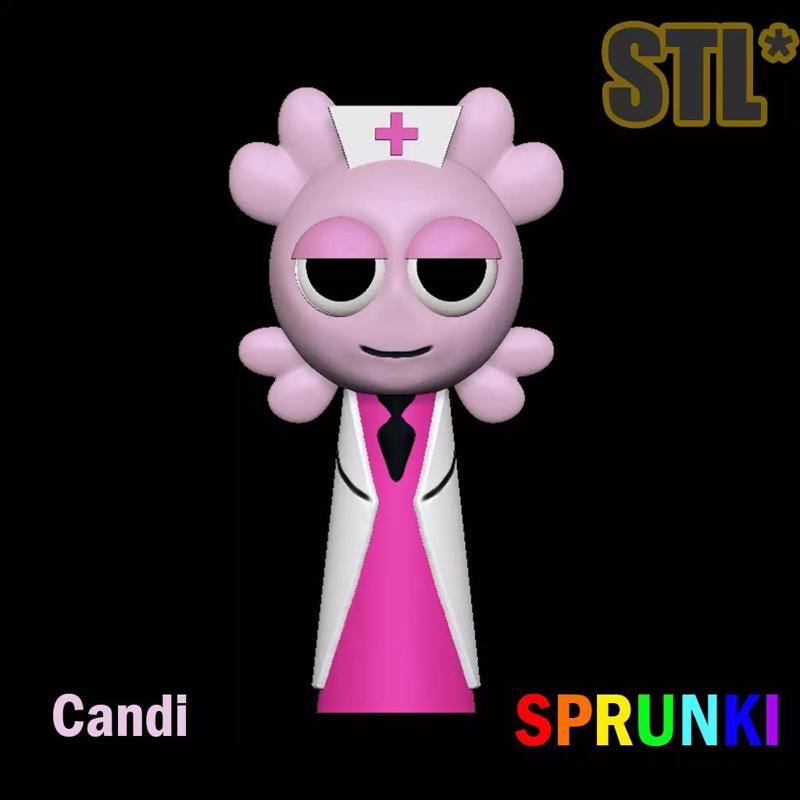 Sprunki Incredibox Candi Retake STL 3D Character Fanart