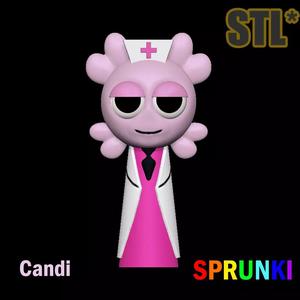 Sprunki Incredibox Candi Retake STL 3D Character Fanart