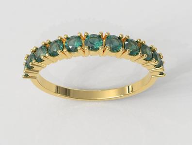 Gemstone Half Band