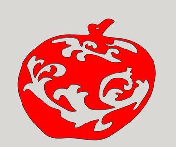 Christmas apple decor