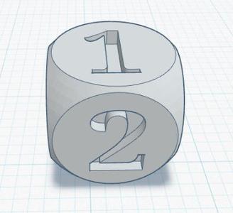 Dice numbers 1-6