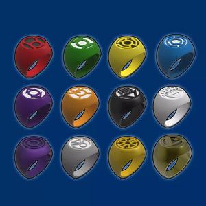 Lantern Corps Rings PACK - 3D Print