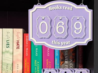 Books read this year up to 999 Counter