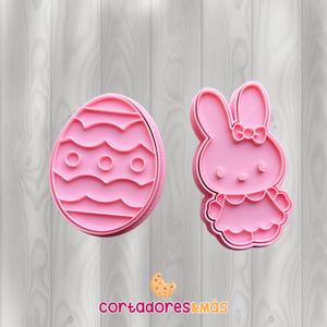 EASTER BUNNY CUTTER AND STAMP - RABBIT CUTTER