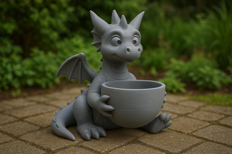 Dragon for the garden ready print