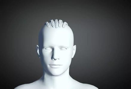 3D Hair style for Man 99 3D model