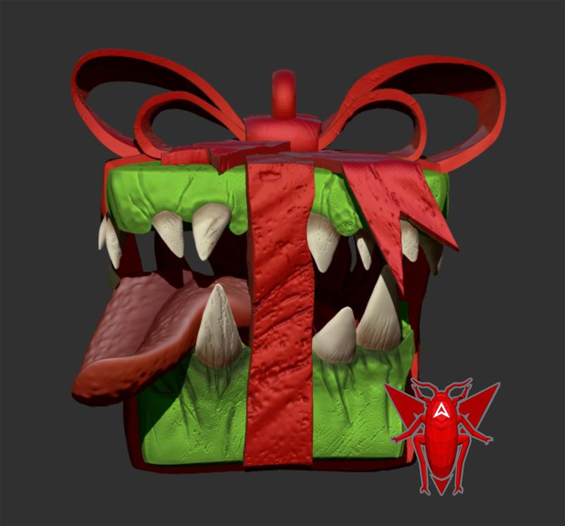 ROTTEN GIFTH BOX/ CHRISTMAS PENDANT
