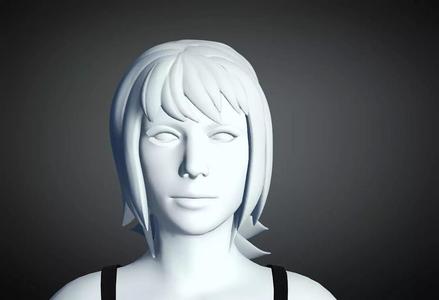 3D Hair style for Female 32 3D model