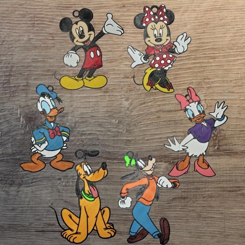 Pack 6 Disney Mickey ornaments pack 2