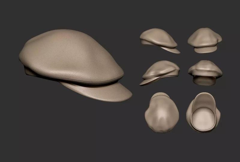 Oversized newsboy cap