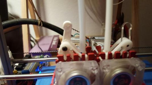 1.75 mm filament clamping lever for Bukobot 8
