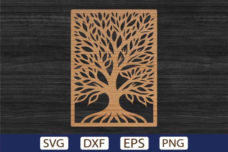 Tree Panel Laser Cut File SVG