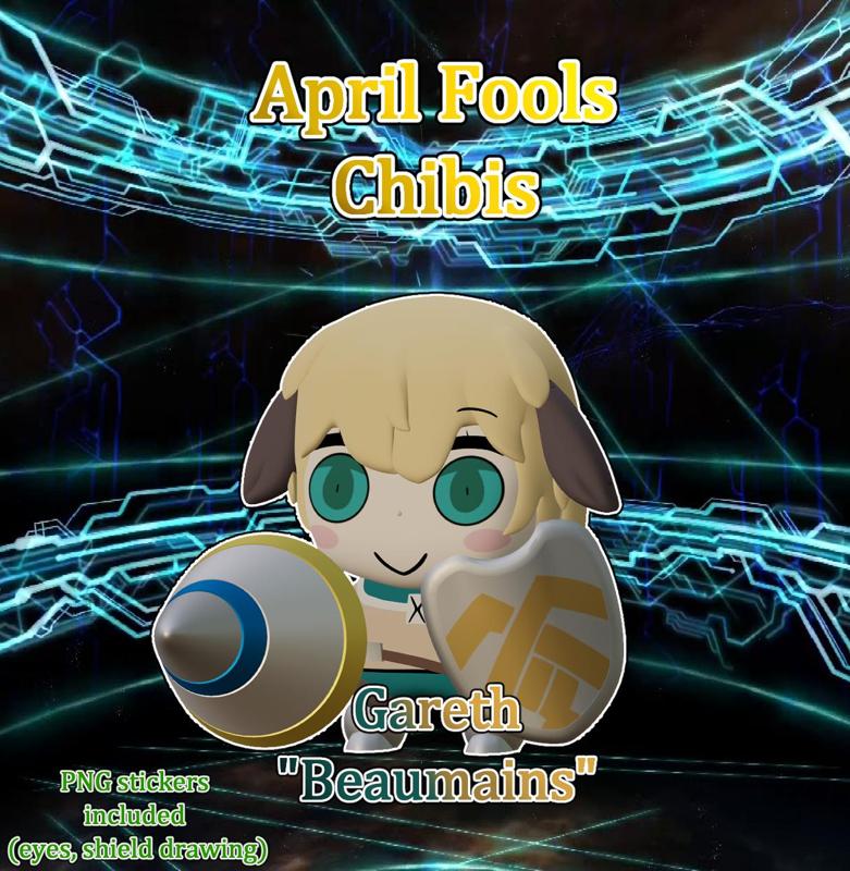 Gareth (Beaumains) of orkney Chibi - Fate Grand Order (FGO)