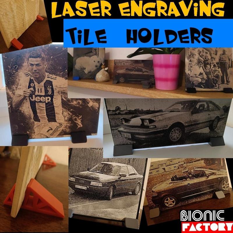 laser engraving   tile   holders