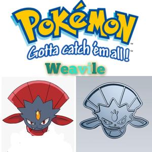 AMAZING POKEMON Weavile COOKIE CUTTER STAMP CAKE DECORATING
