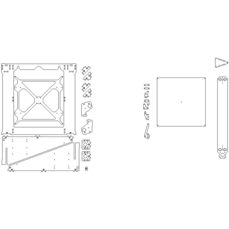 prusa i3 XL aluminum frame w/ aluminum gantry