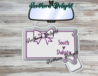 South Dakota w/ bow freshie mold