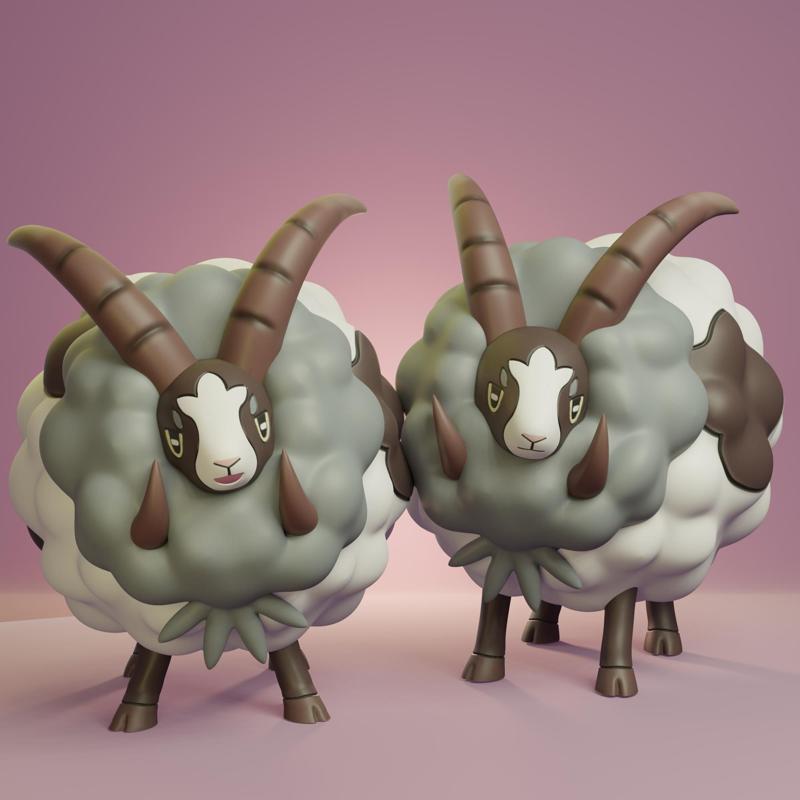 Pokemon - Dubwool with 2 different poses