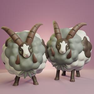Pokemon - Dubwool with 2 different poses