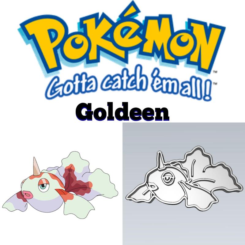 AMAZING POKEMON Goldeen COOKIE CUTTER STAMP CAKE DECORATING