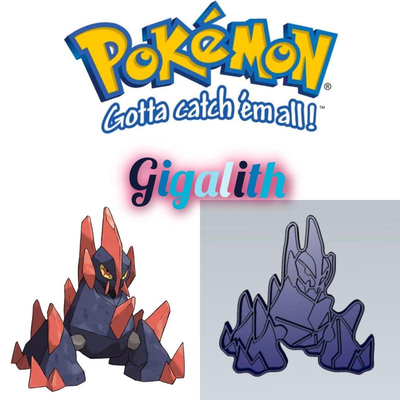 AMAZING POKEMON gigalith COOKIE CUTTER STAMP CAKE DECORATING