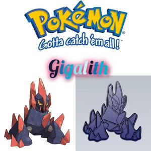 AMAZING POKEMON gigalith COOKIE CUTTER STAMP CAKE DECORATING