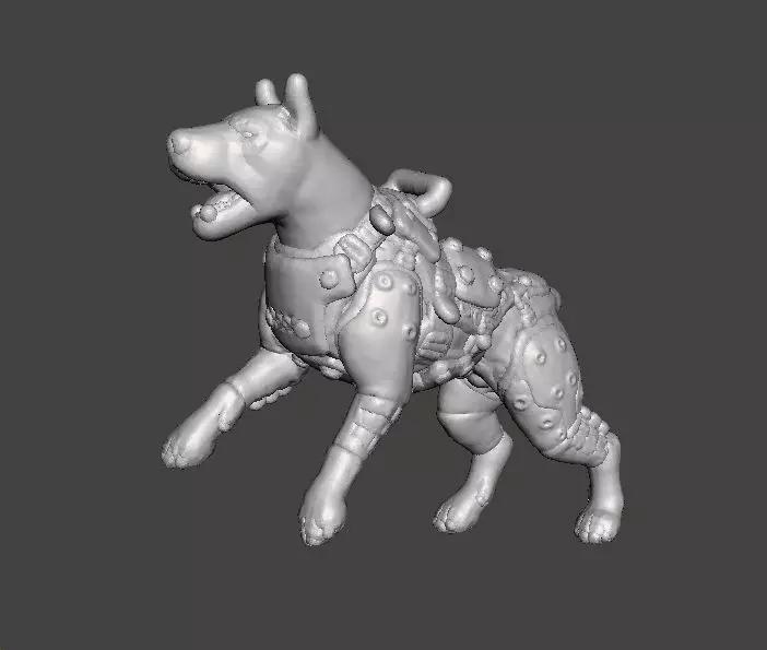 KAMPFHUND 1961 ATTACKING MINIATURE MODEL FIGURE FOR SCIFI RPG WH