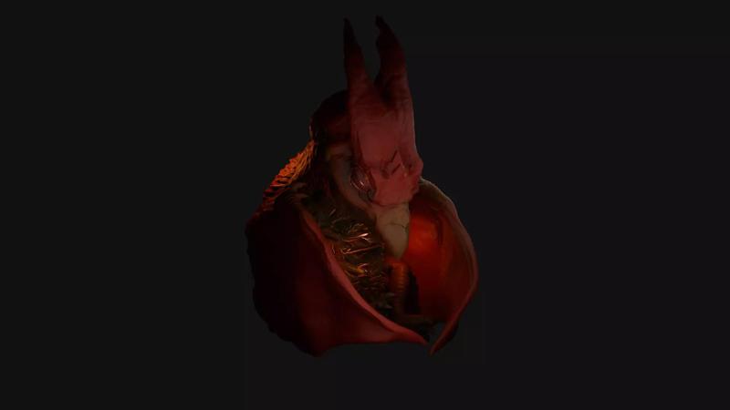 Baby Rodan 3D Model High Detail Monsterverse