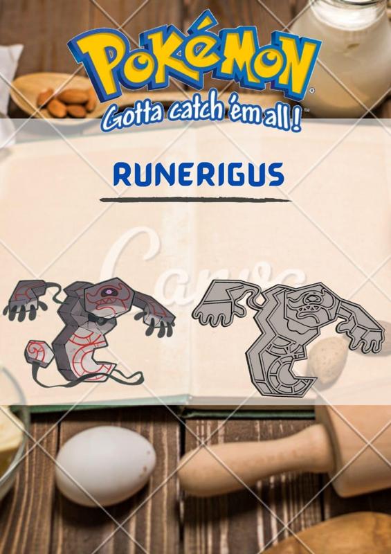 AMAZING POKEMON runerigus COOKIE CUTTER STAMP CAKE DECORATING
