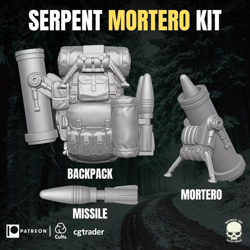 Serpent Mortero Kit For Action Figures