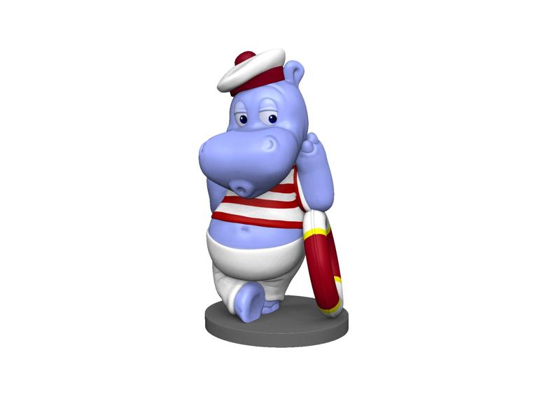 HIPPO FREDDY FLAUTE FOR 3D PRINT STL