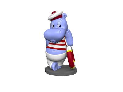 HIPPO FREDDY FLAUTE FOR 3D PRINT STL
