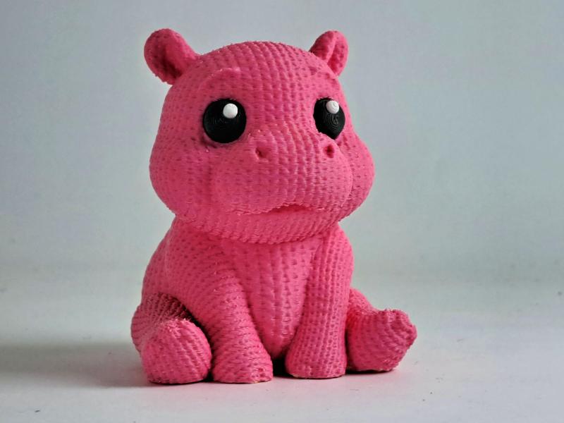 Knitted Hippo - No AMS - Cute Animals