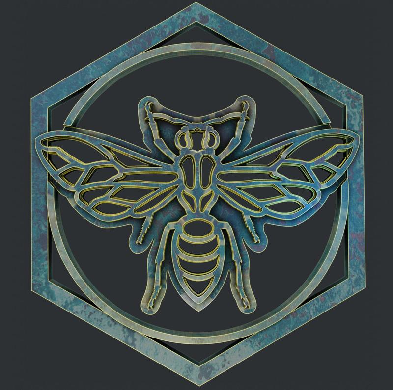 Honey Bee wall plaque