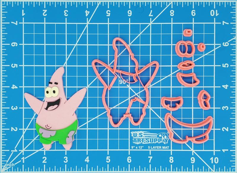 Patrick from SpongeBob SquarePants Multipiece Fondant Cookie Cutter Set Multiple Sizes