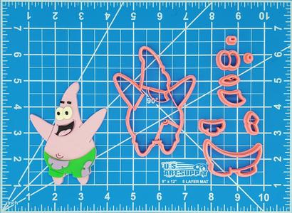 Patrick from SpongeBob SquarePants Multipiece Fondant Cookie Cutter Set Multiple Sizes