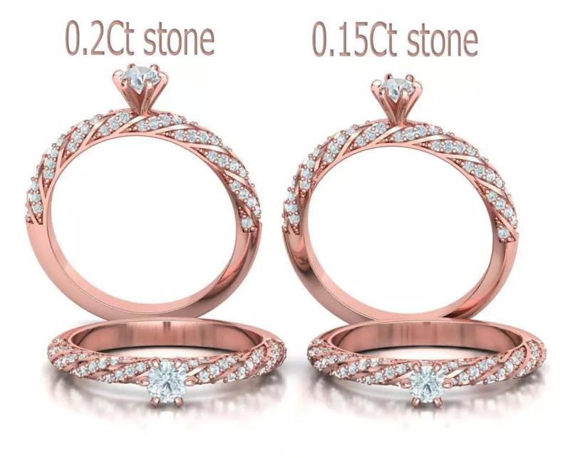 Solitaire Rings Collection Two rings with discount