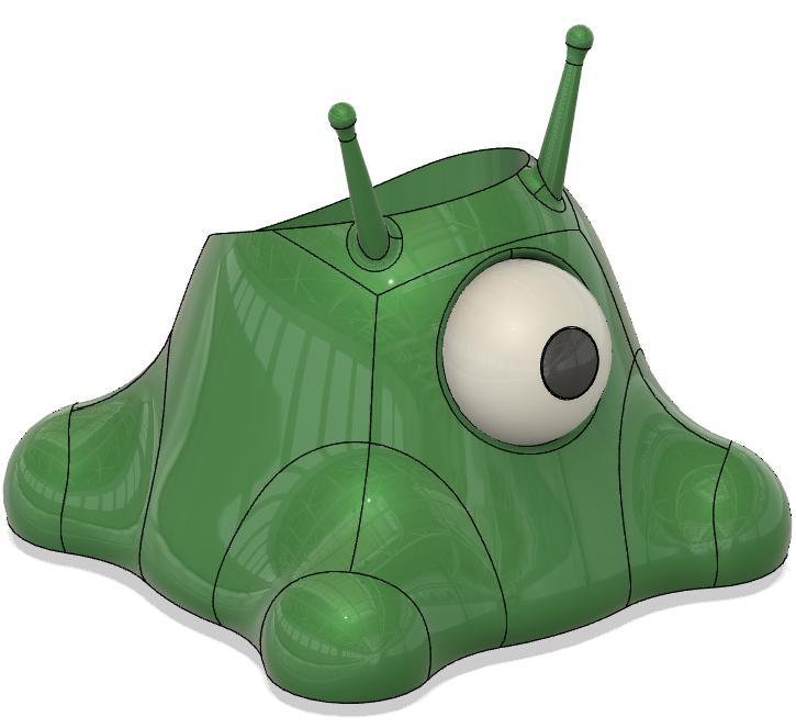 Brainslug Inspired Pen Holder