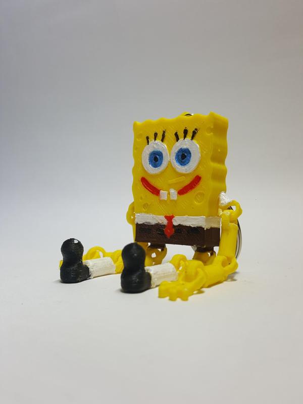 print in place SpongeBob KeyChain