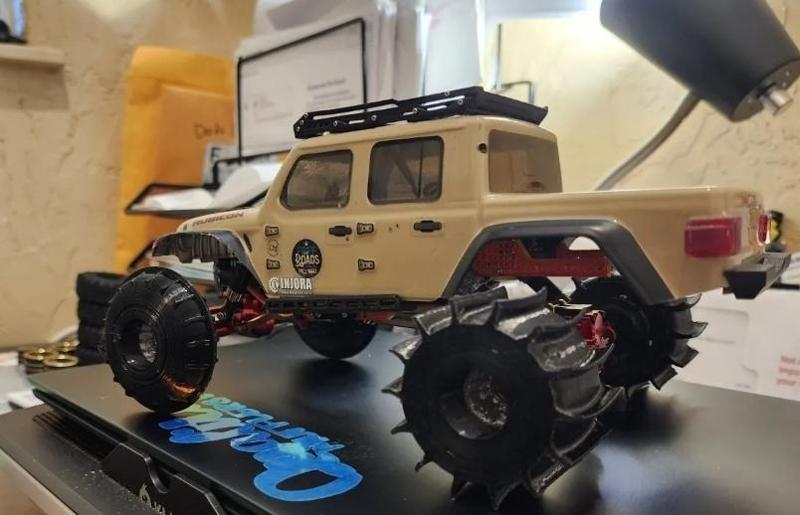 SCX24 Sand Rail Buggy Paddle Tire Mod