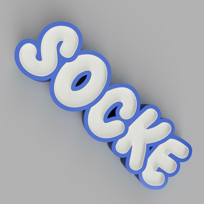 SOCKE - LED LAMP WITH NAME (NAMELED)